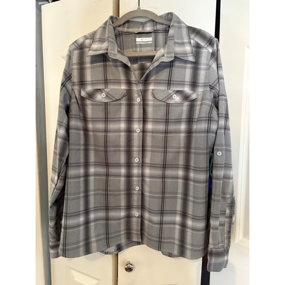 Columbia Silver Ridge Long-Sleeve Button-Up Shirt –‎ Omni-Wick™ – Size XL